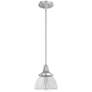 Hunter Cypress Grove Brushed Nickel with Clear Glass 1 Light Pendant
