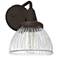 Hunter Cypress Grove Onyx Bengal with Clear Glass 1 Light Sconce Wall