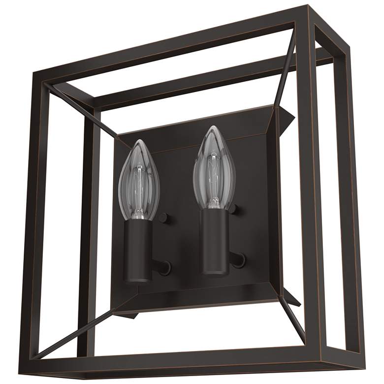 Image 1 Hunter Doherty Onyx Bengal 2 Light Sconce Wall Light Fixture