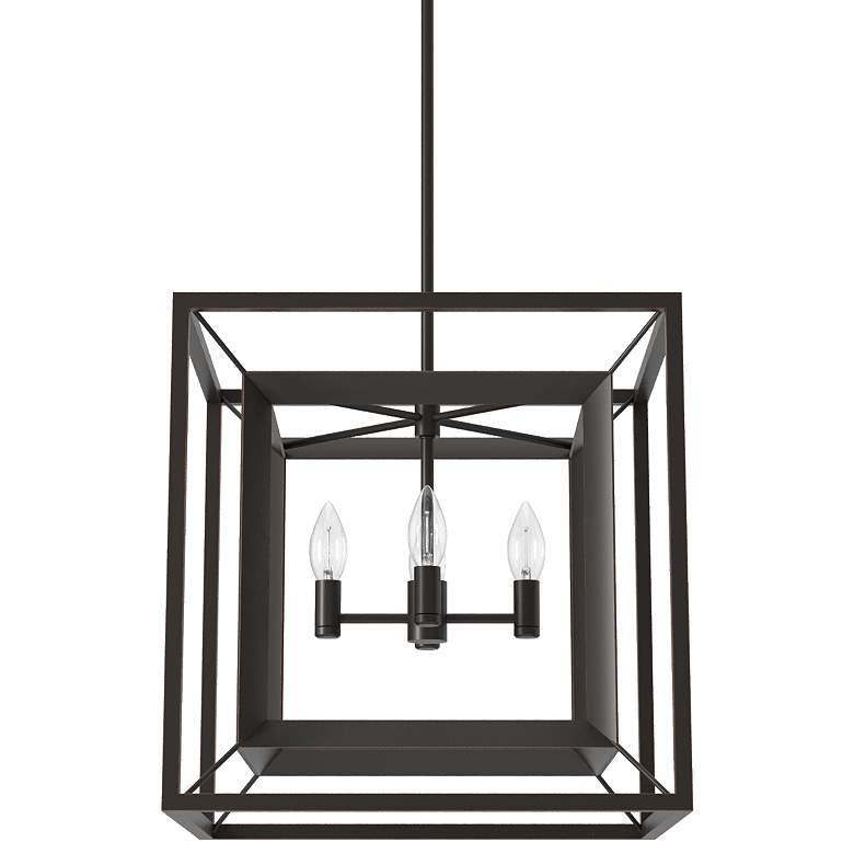 Image 1 Hunter Doherty Onyx Bengal 4 Light Chandelier