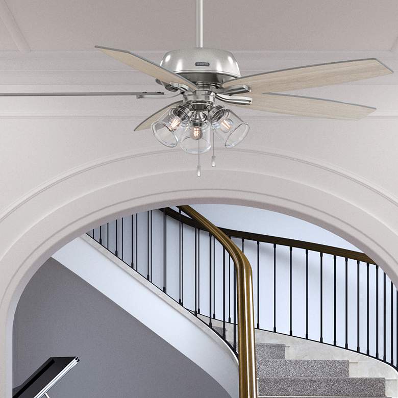 Image 1 Hunter Dondra LED 60 in Brushed Nickel ENERGY STAR Indoor Fan