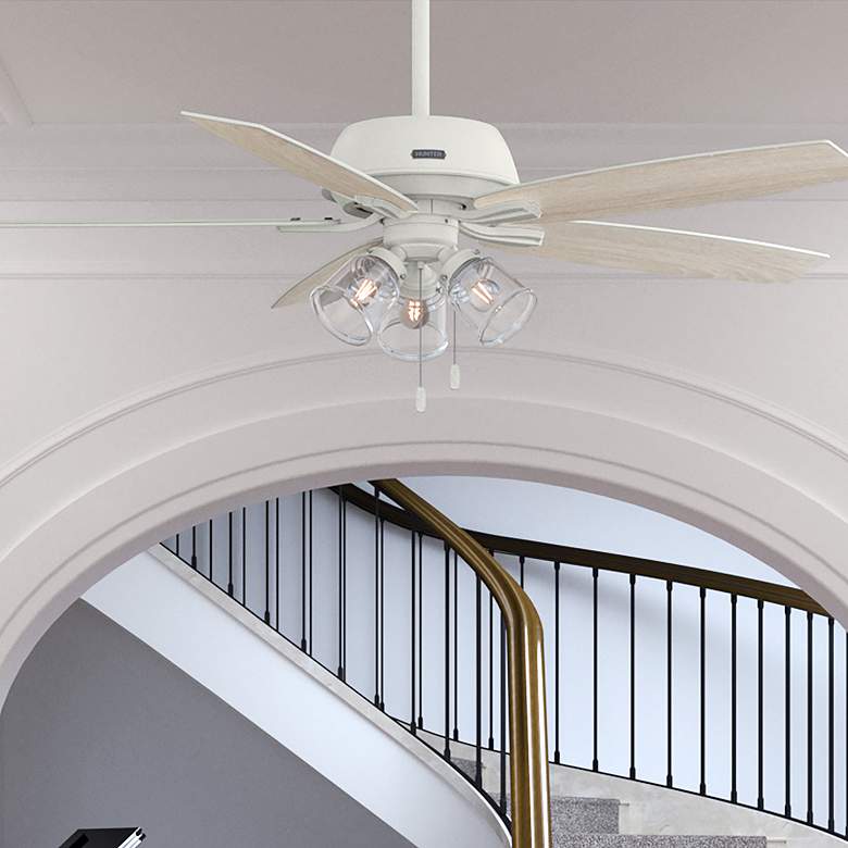 Image 1 Hunter Dondra LED 60 in Matte White ENERGY STAR Indoor Fan