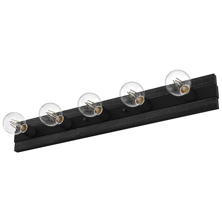 Image 1 Hunter Donelson 30 1/4" Wide Natural Iron 5-Light Bath Light