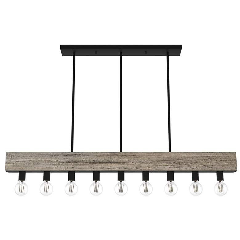 Image 1 Hunter Donelson Rustic Iron 9 Light Chandelier