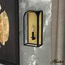 Thumbnail1 of Hunter Dukestown Natural Iron and Gold Leaf 1 Light Sconce