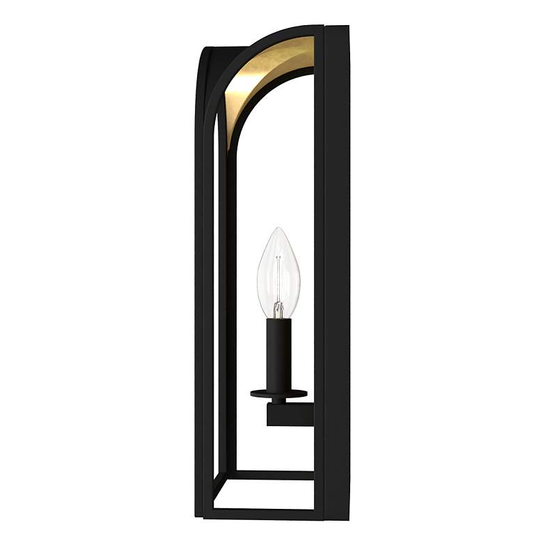 Image 7 Hunter Dukestown Natural Iron and Gold Leaf 1 Light Sconce more views