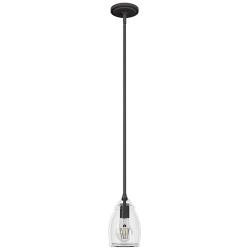 Hunter Dunshire Noble Bronze with Clear Glass 1 Light Mini Pendant