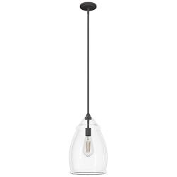 Hunter Dunshire Noble Bronze with Clear Glass 1 Light Pendant
