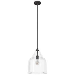 Hunter Dunshire Noble Bronze with Clear Glass 1 Light Pendant