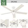 6_Hunter Erling LED 52 in Fresh White ENERGY STAR Indoor Fan more views