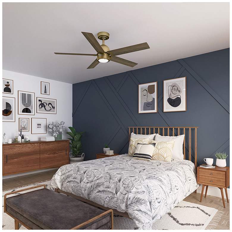 Image 5 Hunter Erling LED 52 in Luxe Gold ENERGY STAR Indoor Fan more views