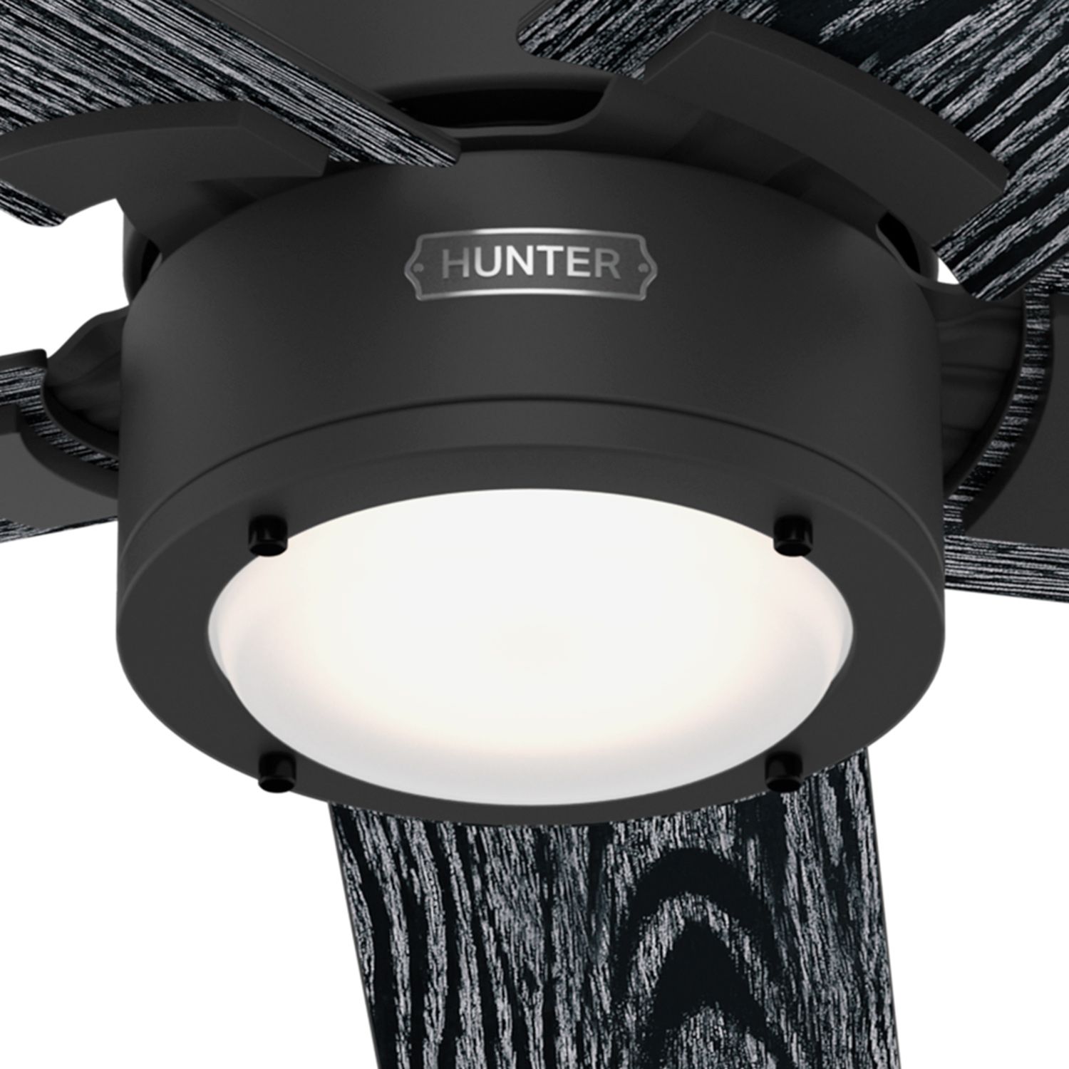 Hunter Erling LED 52 in Matte Black ENERGY STAR Indoor Fan