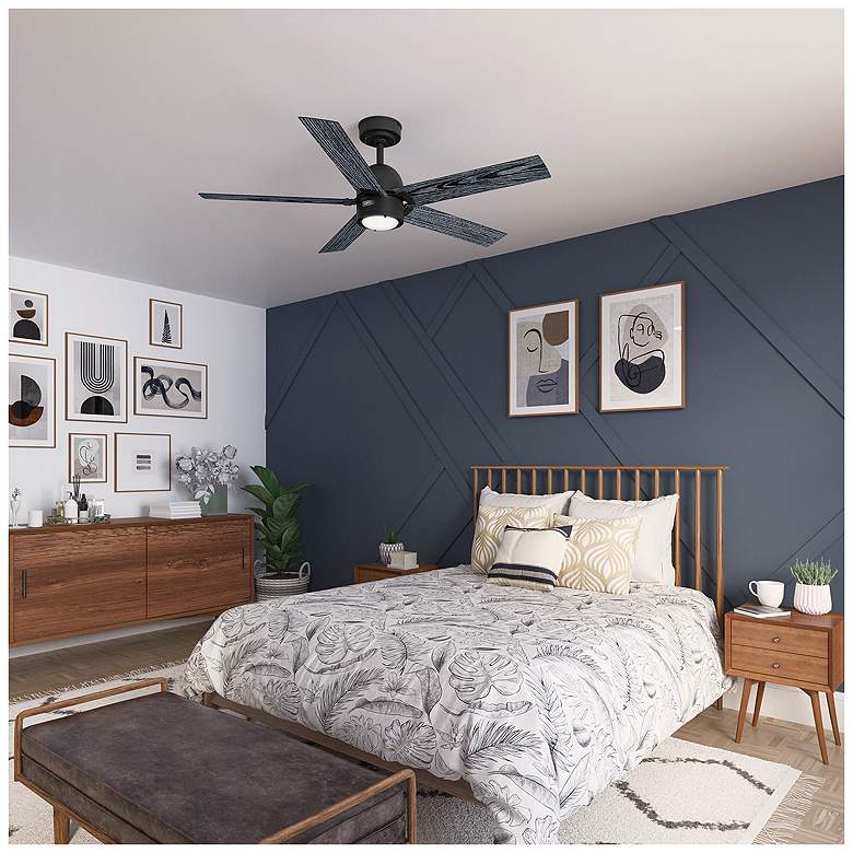 Image 5 Hunter Erling LED 52 in Matte Black ENERGY STAR Indoor Fan more views