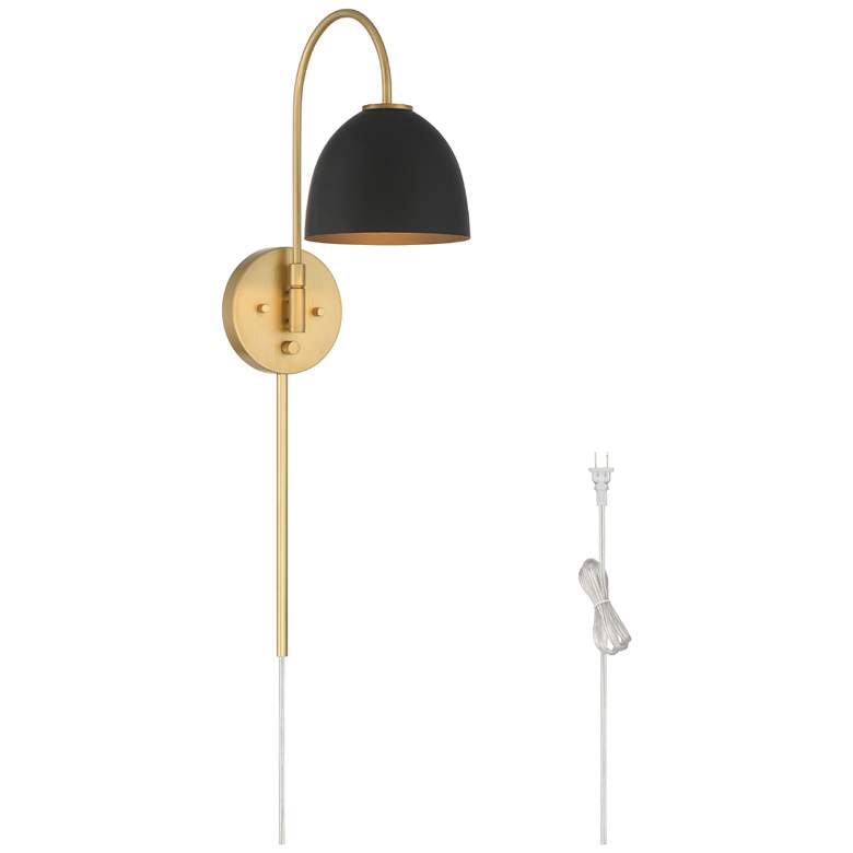 Image 1 Hunter Erling Luxe Gold 1 Light Large Sconce Wall Light Fixture