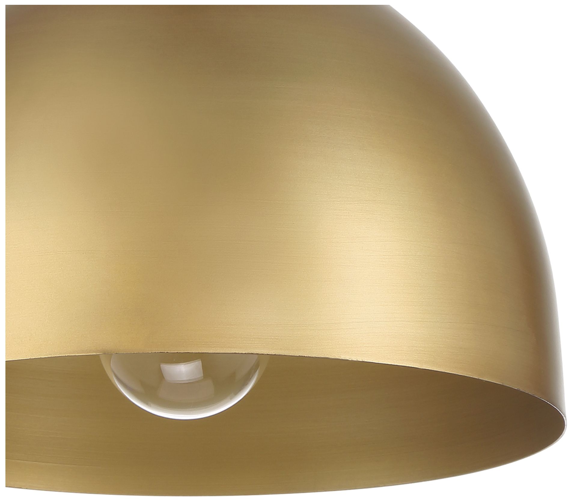 Image 7 Hunter Erling Luxe Gold 1 Light Medium Flush Mount Ceiling Light Fixture more views