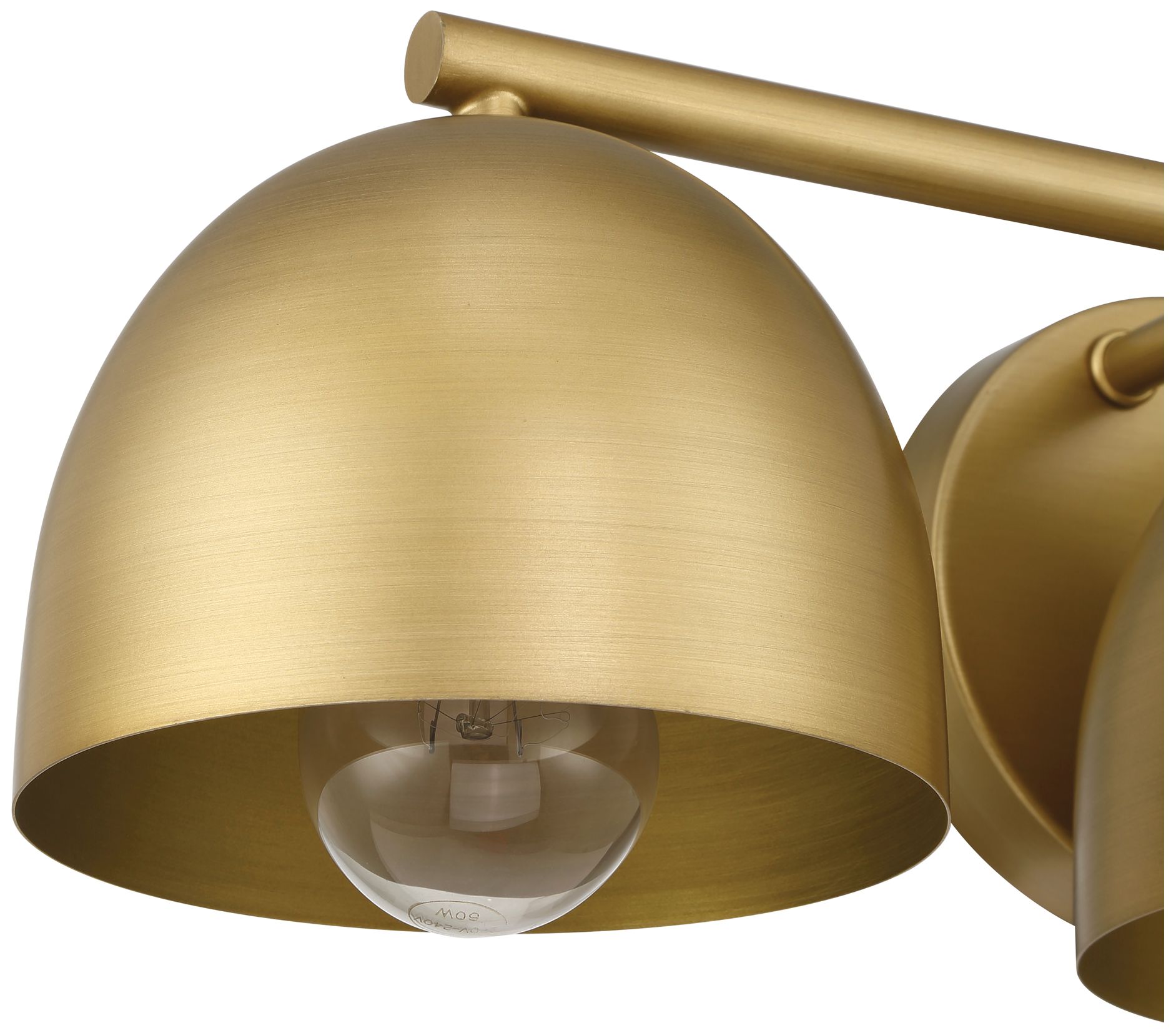 Image 7 Hunter Erling Luxe Gold 3 Light Medium Bathroom Vanity Wall Light Fixture more views