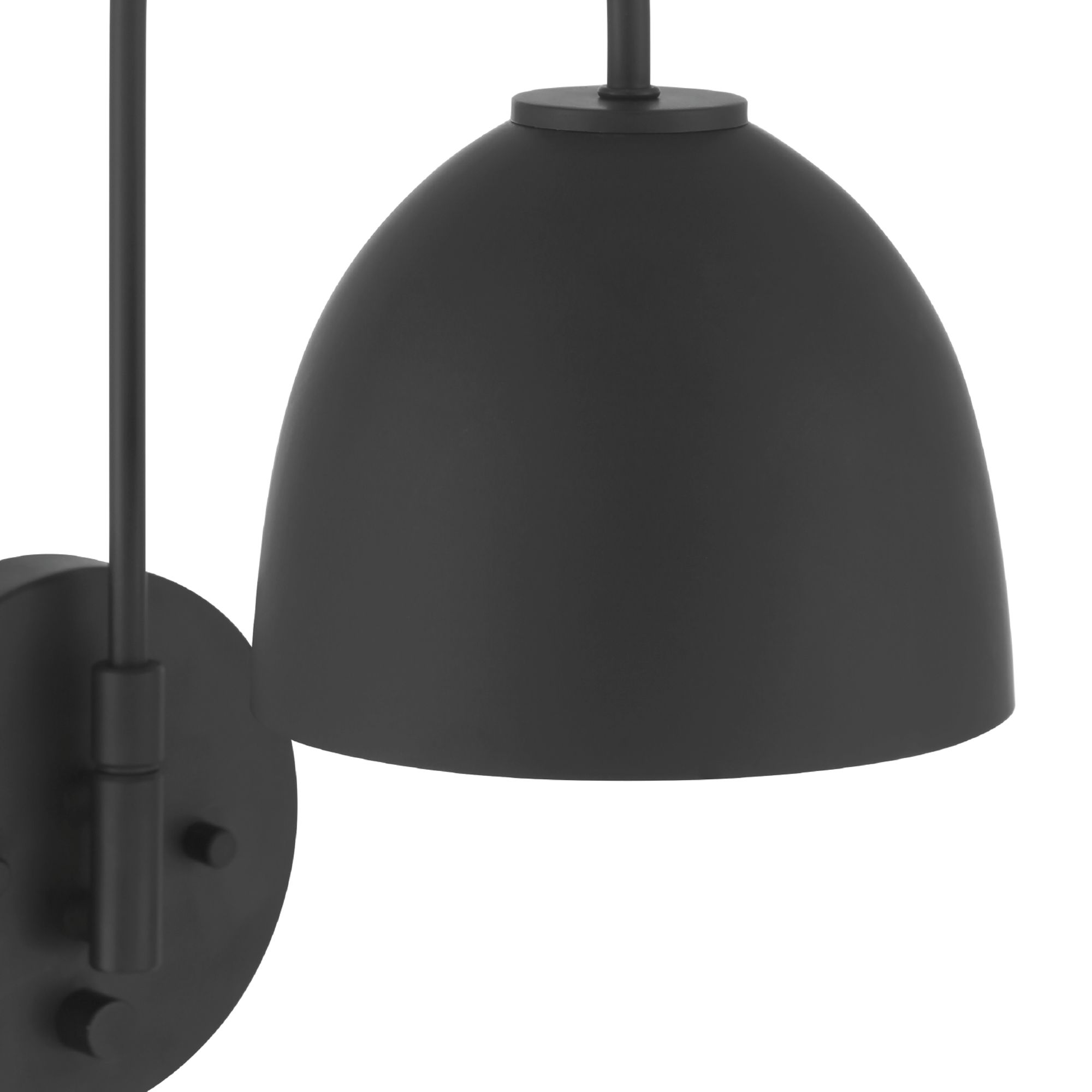 Hunter Erling Matte Black 1 Light Large Sconce Wall Light Fixture