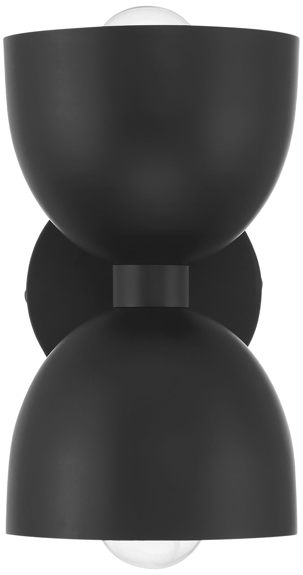 Image 2 Hunter Erling Matte Black 2 Light Medium Sconce Wall Light Fixture