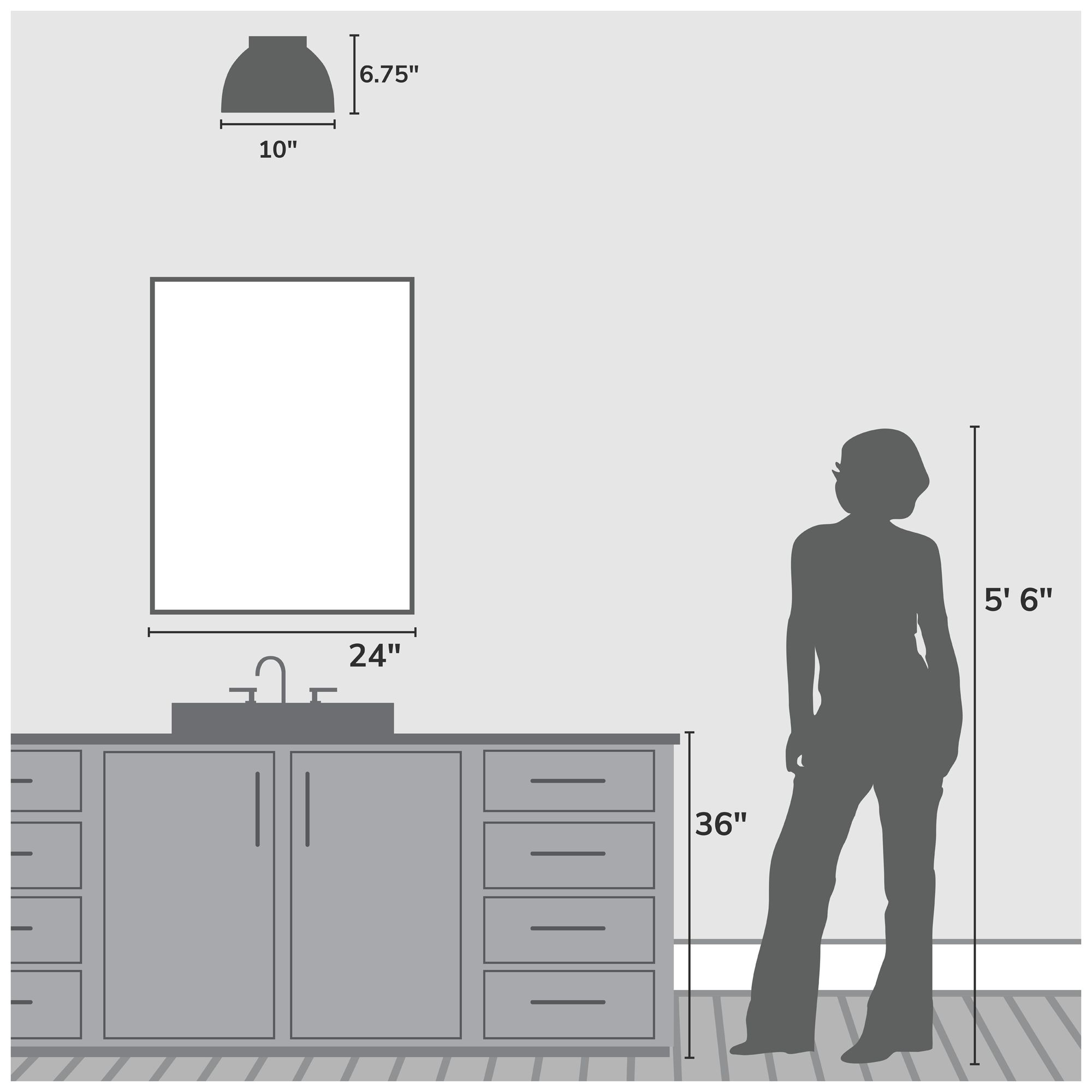 Image 4 Hunter Erling Sandstone 1 Light Medium Flush Mount Ceiling Light Fixture more views