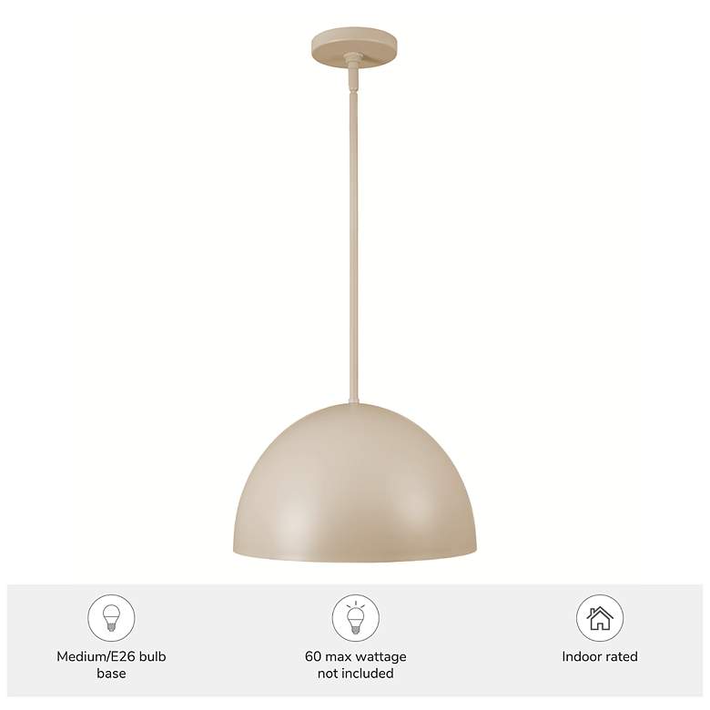 Image 5 Hunter Erling Sandstone 1 Light Medium Pendant Ceiling Light Fixture more views