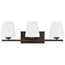 2_Hunter Fauna Grove Matte Bronze with Cased White Glass 3 Light Vanity