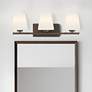 1_Hunter Fauna Grove Matte Bronze with Cased White Glass 3 Light Vanity