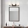 3_Hunter Fauna Grove Matte Bronze with Cased White Glass 3 Light Vanity more views