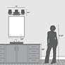 6_Hunter Fauna Grove Matte Bronze with Cased White Glass 3 Light Vanity more views
