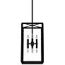 Hunter Felippe Natural Iron with Seeded Glass 8 Light Pendant