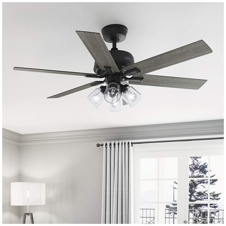Image 1 Hunter Fonthill LED 52 in Matte Black Hunter Express ENERGY STAR Indoor Fan