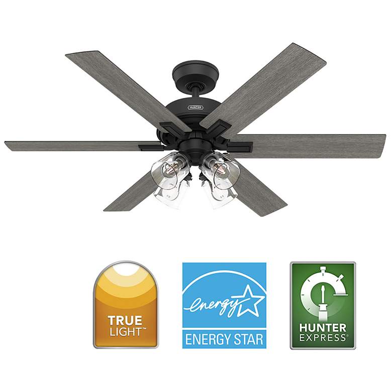 Image 3 Hunter Fonthill LED 52 in Matte Black Hunter Express ENERGY STAR Indoor Fan more views