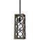 Hunter Gablecrest French Oak and Rustic Iron 1 Light Pendant