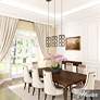3_Hunter Gablecrest French Oak and Rustic Iron 3 Light Cluster more views
