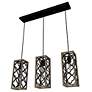 4_Hunter Gablecrest French Oak and Rustic Iron 3 Light Cluster more views