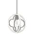 Hunter Gablecrest Painted Concrete and Rustic White 1 Light Pendant