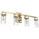 Hunter Gatz 31 1/2" Wide Alturas Gold 4-Light Bath Light