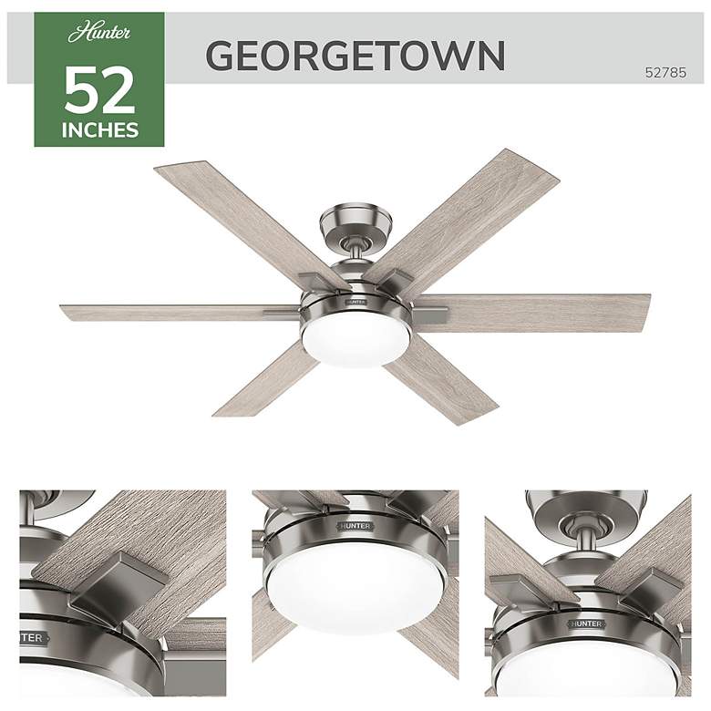 Image 6 Hunter Georgetown LED 52 in Brushed Nickel Hunter Express ENERGY STAR Fan more views