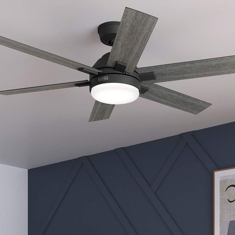 Image 1 Hunter Georgetown LED 52 in Matte Black Hunter Express ENERGY STAR Fan
