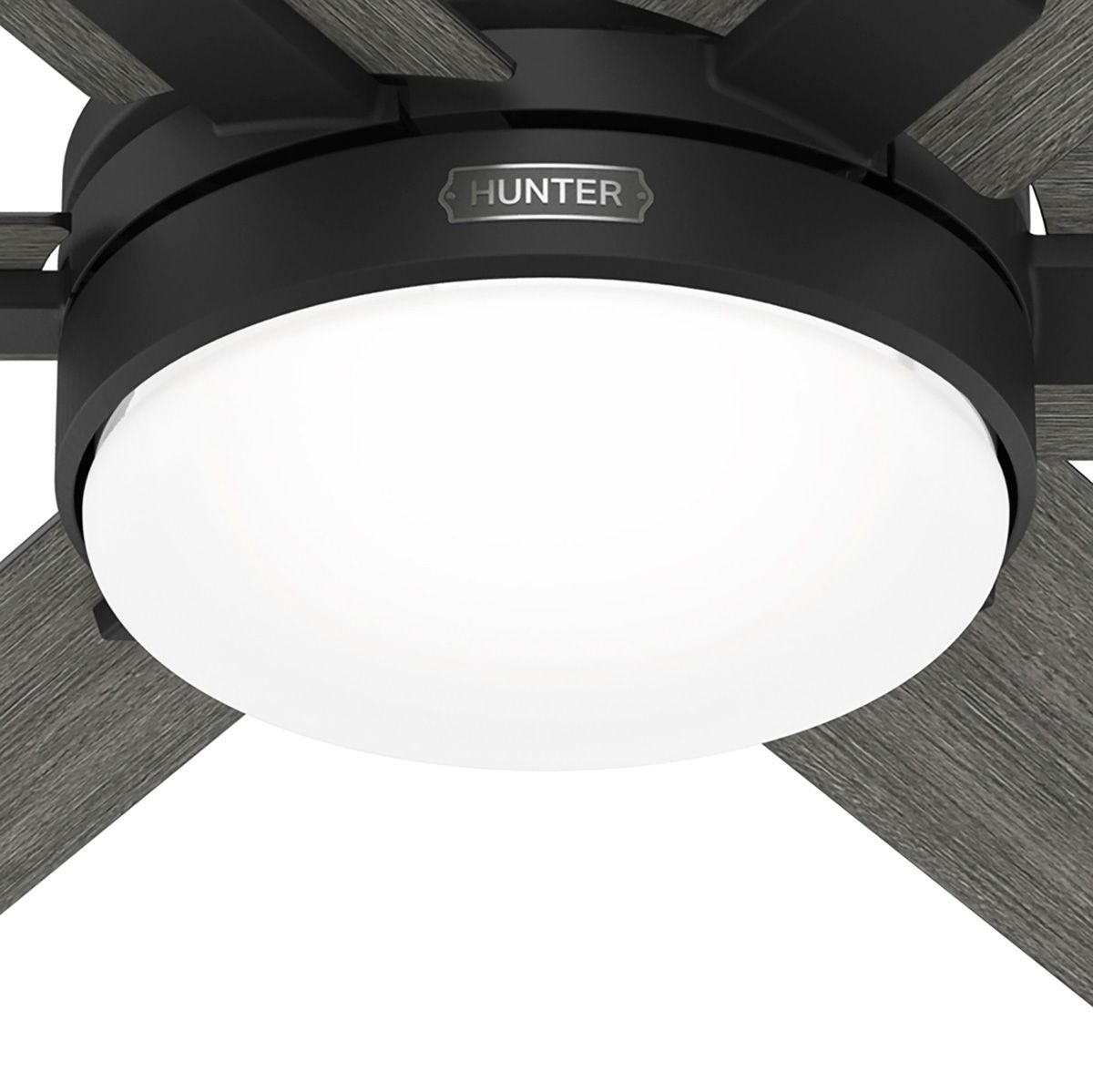 Hunter Georgetown LED 52 in Matte Black Hunter Express ENERGY STAR Fan