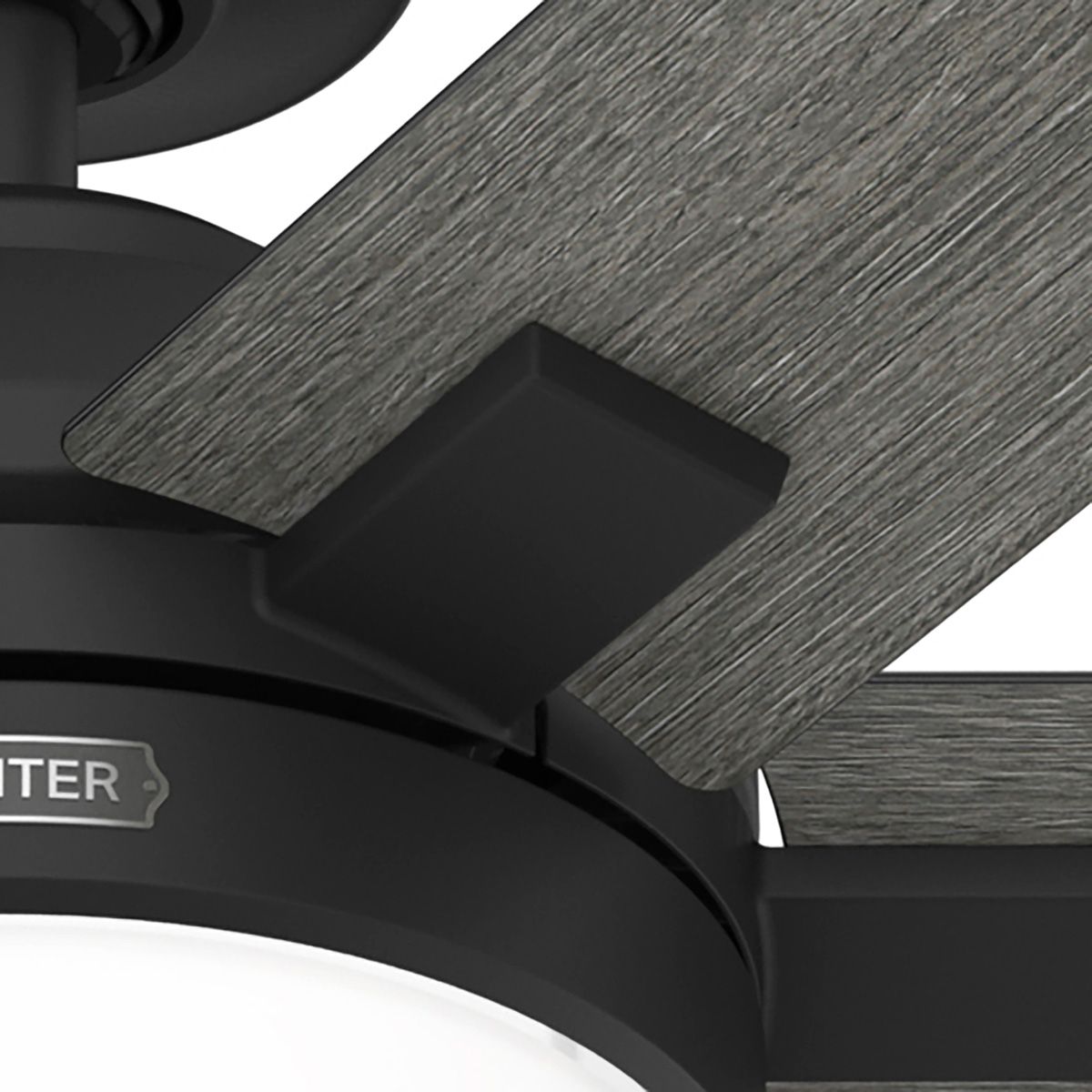 Hunter Georgetown LED 52 in Matte Black Hunter Express ENERGY STAR Fan