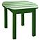 Hunter Green Finish Solid Wood Accent Table