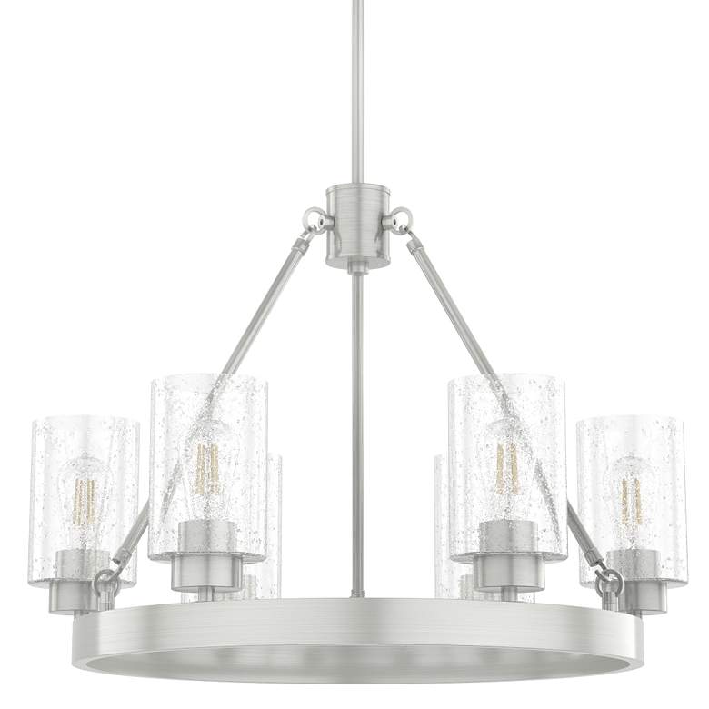 Image 1 Hunter Hartland 24" Wide Brushed Nickel 6-Light Chandelier