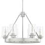 Hunter Hartland 24" Wide Brushed Nickel 6-Light Chandelier