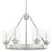 Hunter Hartland 24" Wide Brushed Nickel 6-Light Chandelier