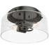 Hunter Hartland Noble Bronze with Seeded Glass 2 Light Flush Mount