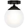 Hunter Hepburn 8" Wide Matte Black Ceiling Light