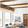 6_Hunter Hepburn Painted Modern Brass with Cased White Glass 1 Light Pendant more views