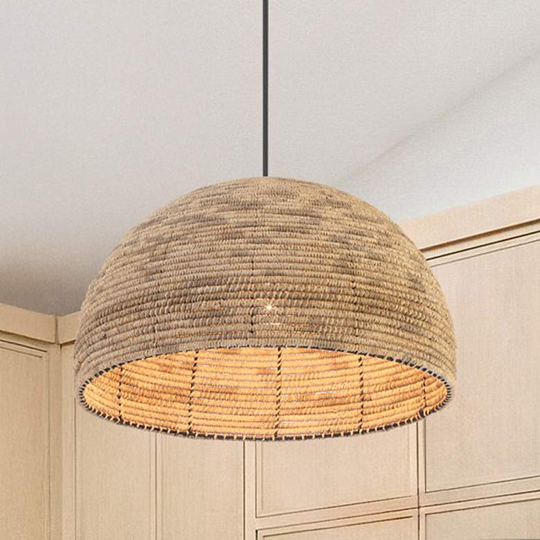 Image 1 Hunter Hillmount Matte Black 1 Light Large Pendant Ceiling Light Fixture