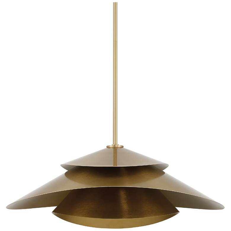 Image 2 Hunter Hiro Alturas Gold 1 Light Extra Large Pendant Ceiling Light Fixture