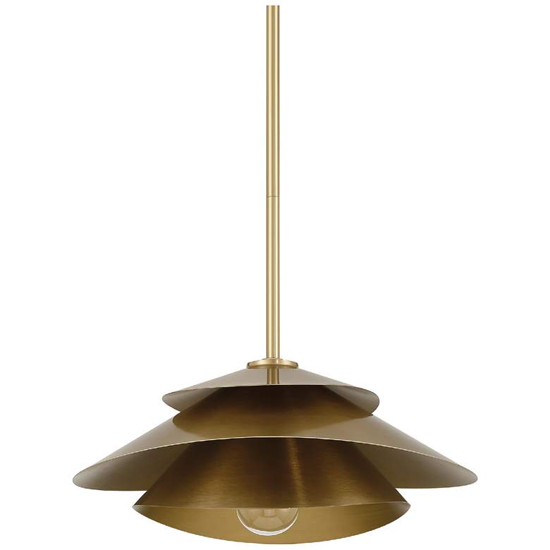 Image 2 Hunter Hiro Alturas Gold 1 Light Large Pendant Ceiling Light Fixture